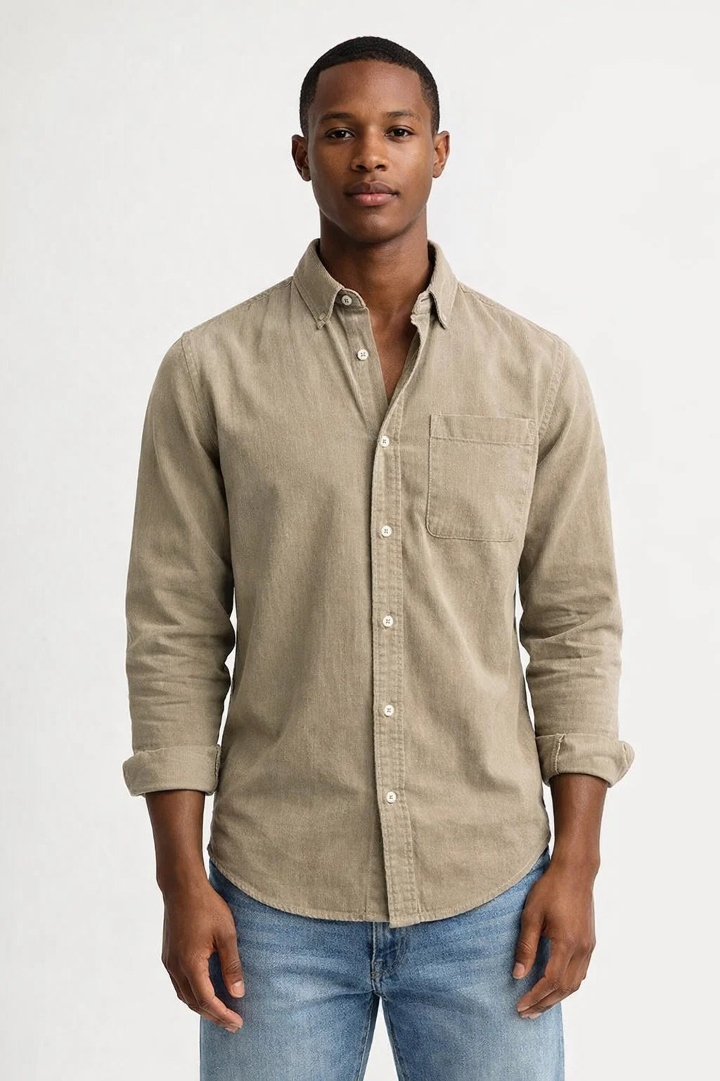 Herren Langarmhemd | Klassisches Baumwollhemd im Business- & Freizeitstil