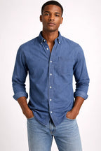 Herren Langarmhemd | Klassisches Baumwollhemd im Business- & Freizeitstil