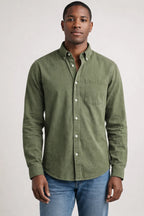 Herren Langarmhemd | Klassisches Baumwollhemd im Business- & Freizeitstil