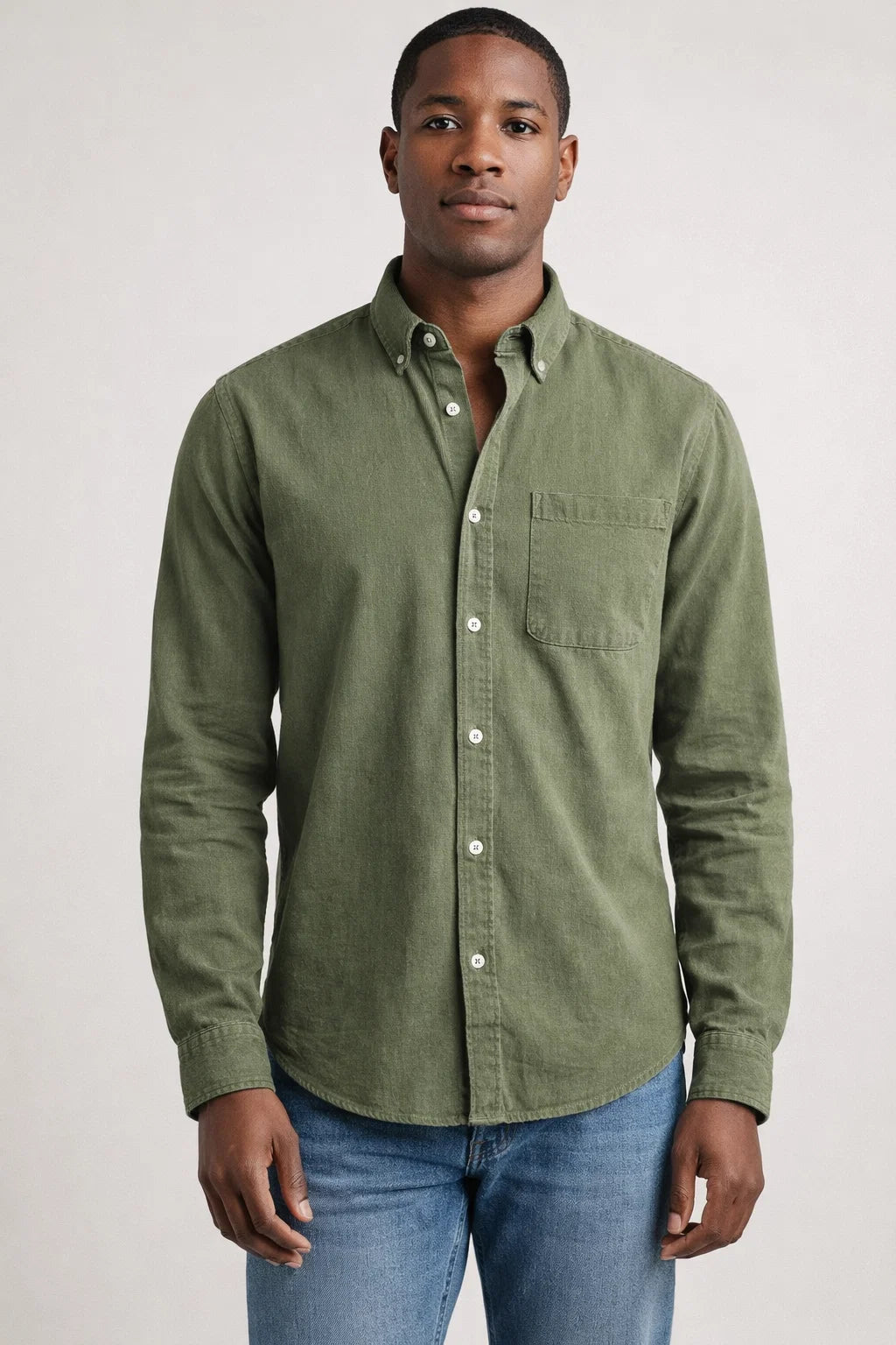 Herren Langarmhemd | Klassisches Baumwollhemd im Business- & Freizeitstil