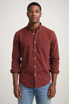 Herren Langarmhemd | Klassisches Baumwollhemd im Business- & Freizeitstil