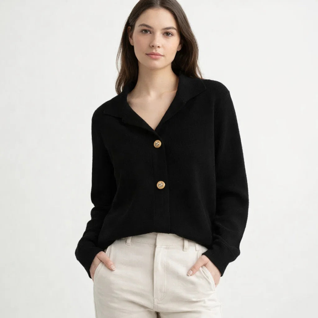 Strickcardigan mit asymmetrischer Knopfleiste | Damen