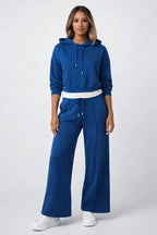 Damen Hoodie-Set mit weitem Bein | Loungewear