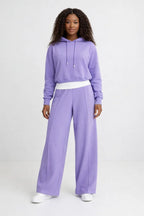 Damen Hoodie-Set mit weitem Bein | Loungewear