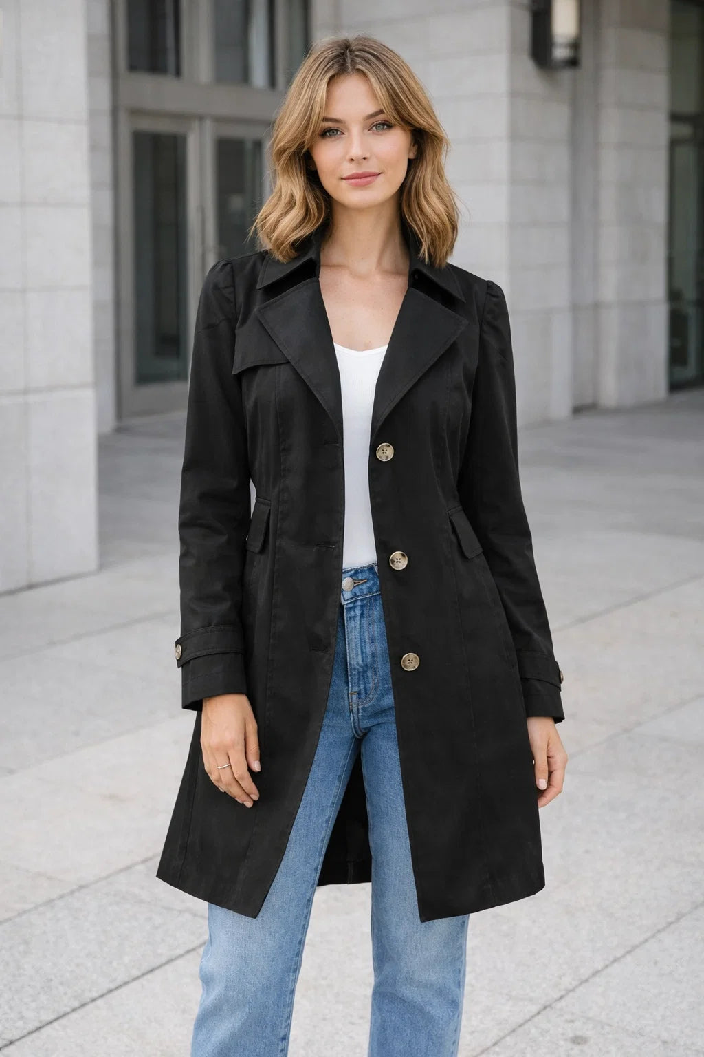 Eleganter Damen Trenchcoat für den Übergang