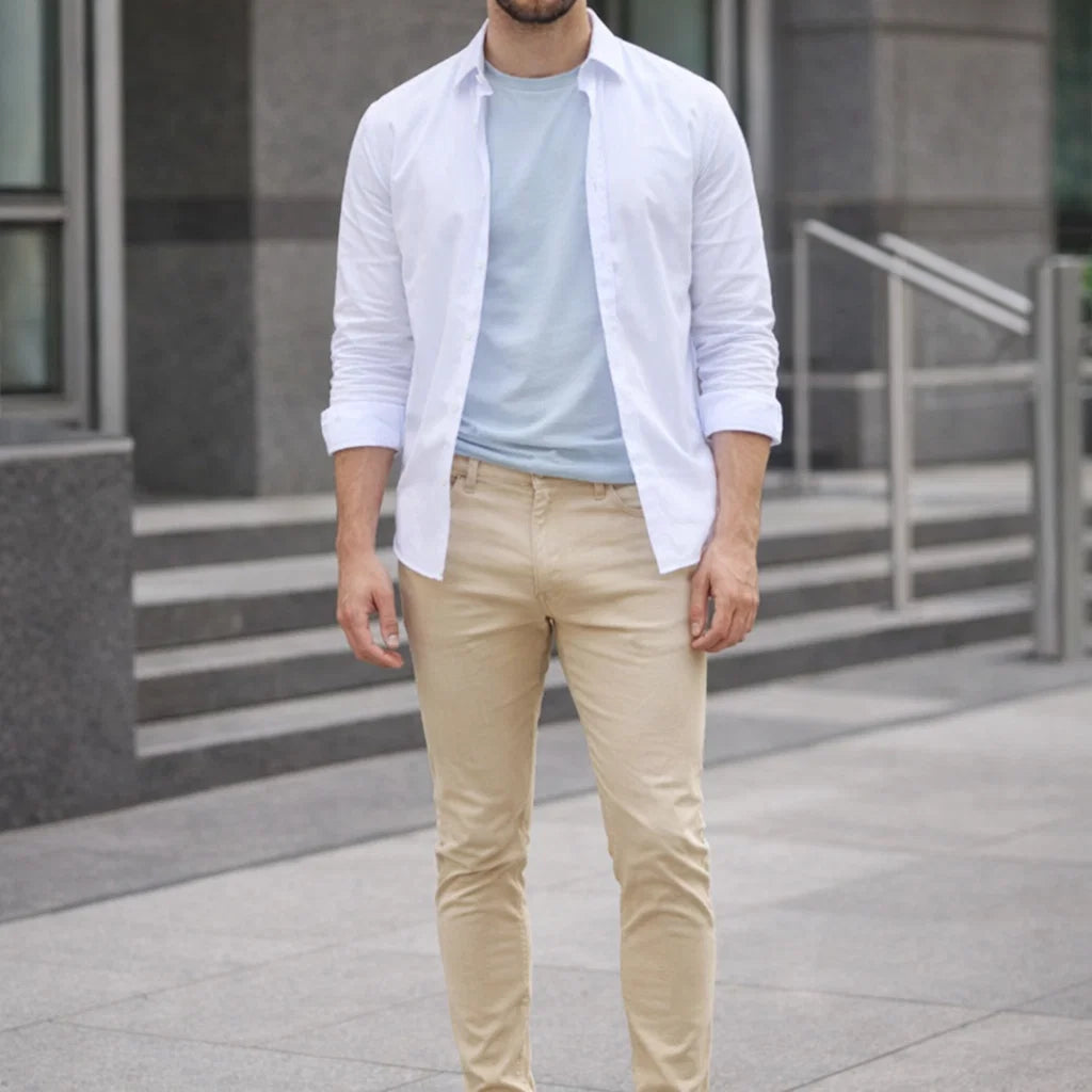 Slim-Fit Herrenhose mit modernem Stretch-Komfort