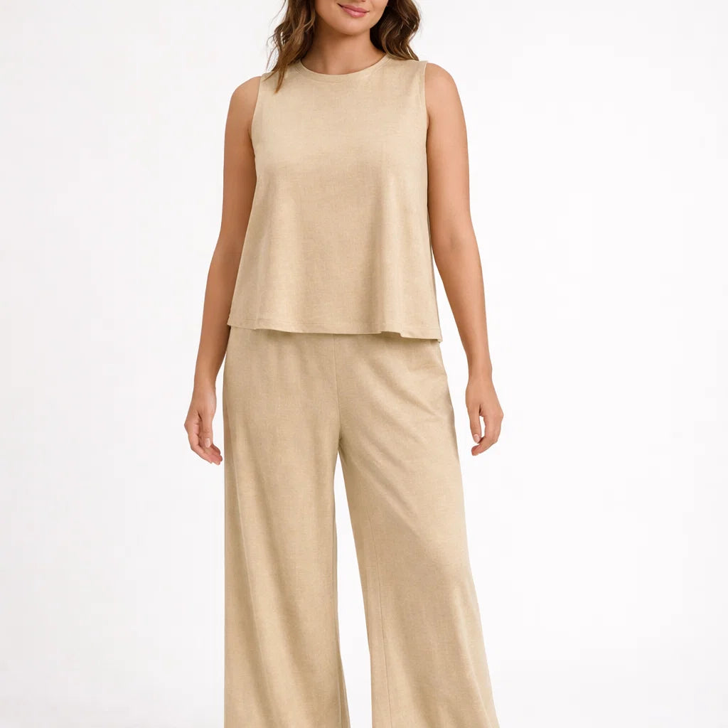 Lässiges Sommer-Set: Oberteil und Hose für Damen