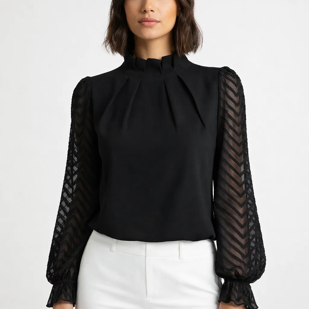 Gemustertes Damenoberteil für jeden Anlass