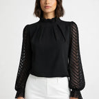 Gemustertes Damenoberteil für jeden Anlass