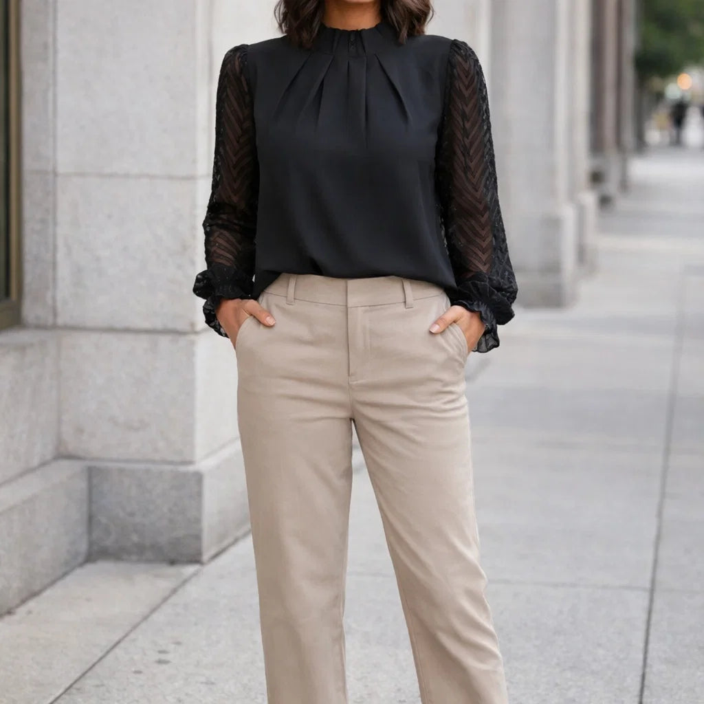 Gemustertes Damenoberteil für jeden Anlass