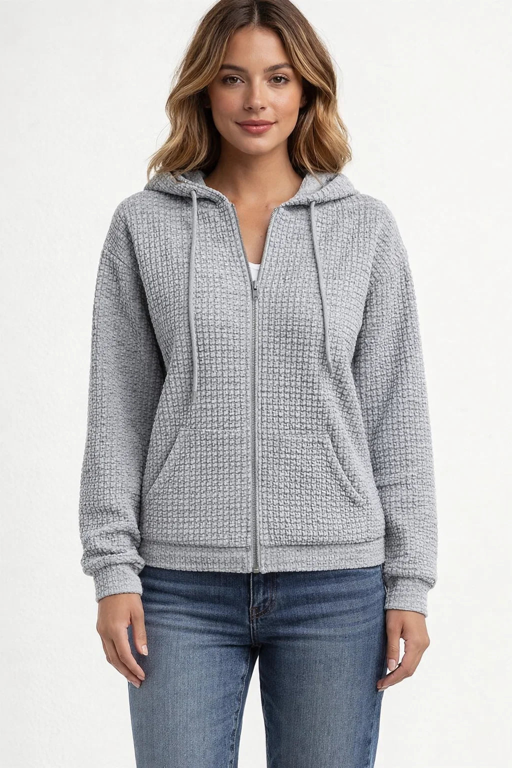 Damen Kapuzenjacke mit Reißverschluss – Lässiger Look