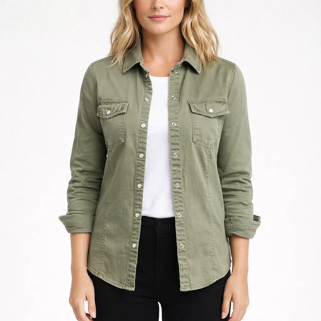 Heidi – Leichte Denim Übergangsjacke Damen