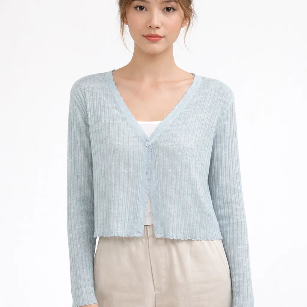 Hazel – Leichte Strickjacke Damen