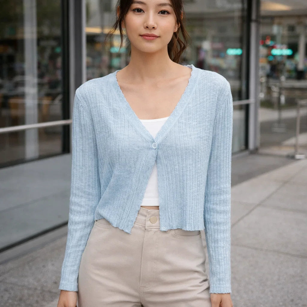 Hazel – Leichte Strickjacke Damen