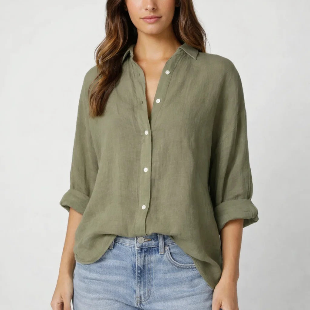Isabella | Elegante Leinenbluse für jeden Anlass