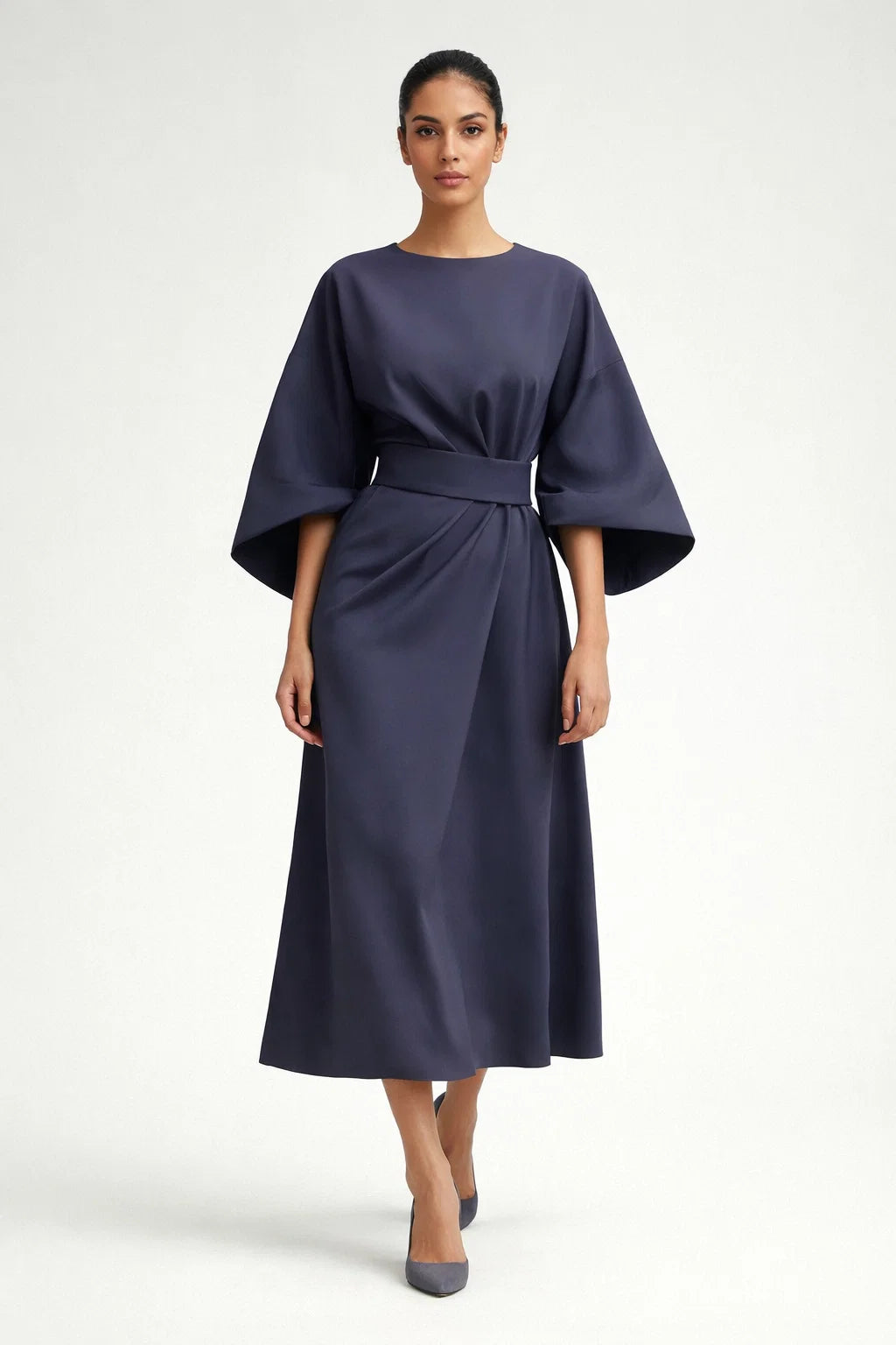 Eliza - Gürtel-Maxikleid für elegante Anlässe