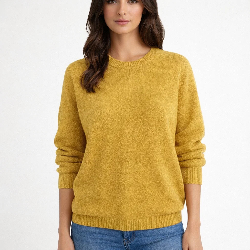 Dahlia | Damen Strickpullover mit Rundhals