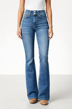 Nora | Schlagjeans mit hoher Taille Damen