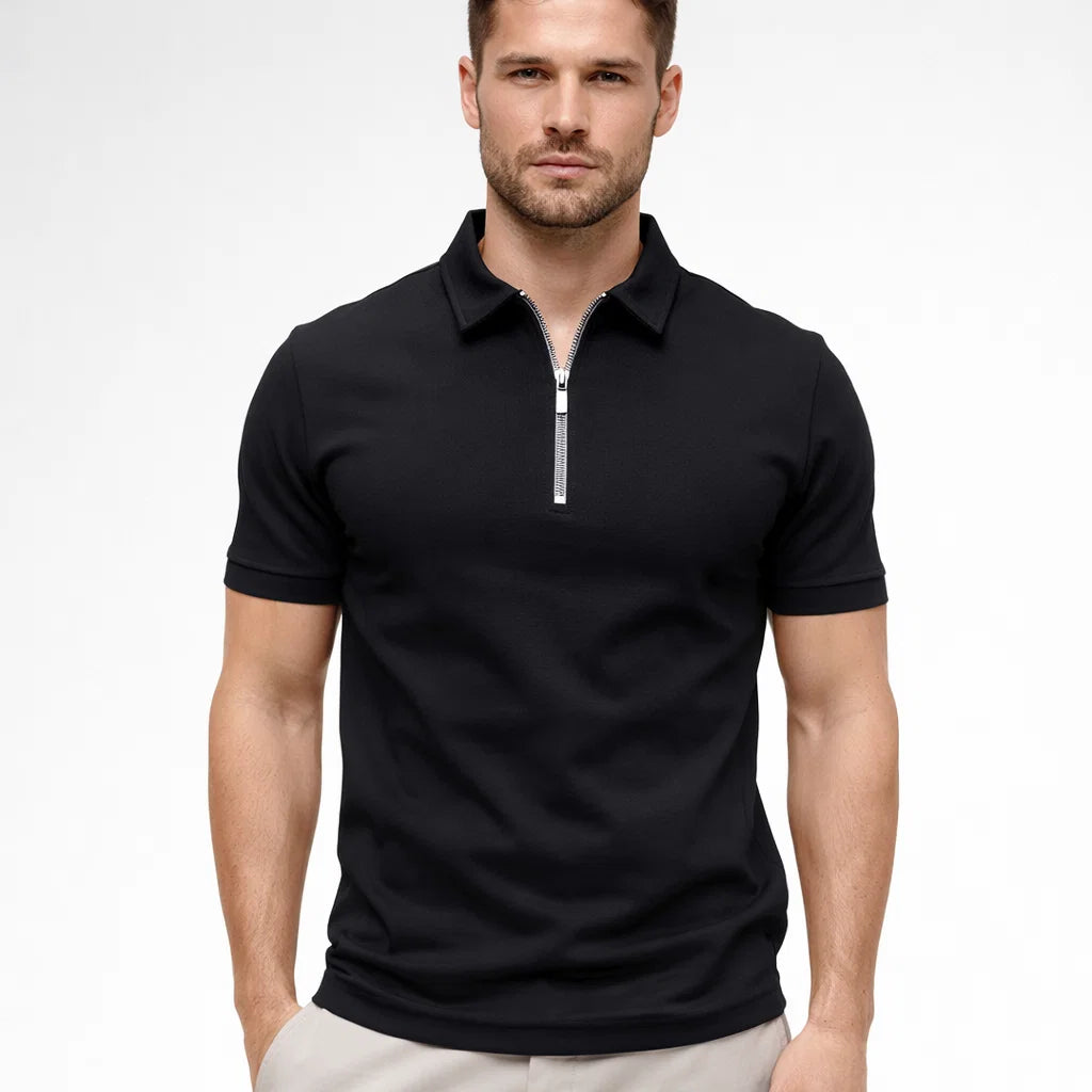 Seph Polo - Elegantes einfarbiges Polo-Shirt