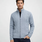 Herren Strickjacke mit Reißverschluss – Gefüttert