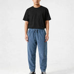 Lockere Cordhosen mit elastischen Knöcheln zum Joggen